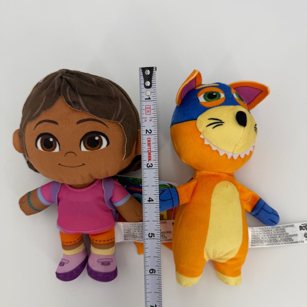 Nickelodeon Plush Toy 7" New Dora the Explorer and Swiper Set - Picture 5 of 5